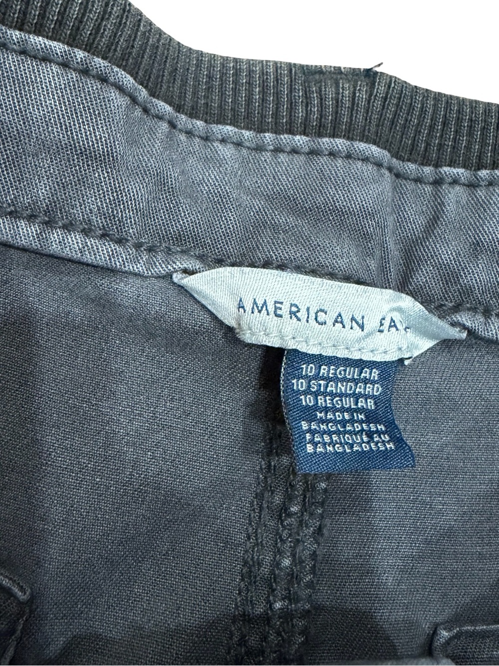 American Eagle Outfitters Wide-Leg Cargo Pants in Charcoal Gray - Picture 8 of 13